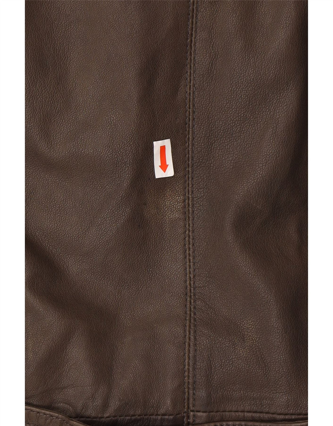Casaco de couro militar feminino ALBA MODA UK 20 2XL couro marrom