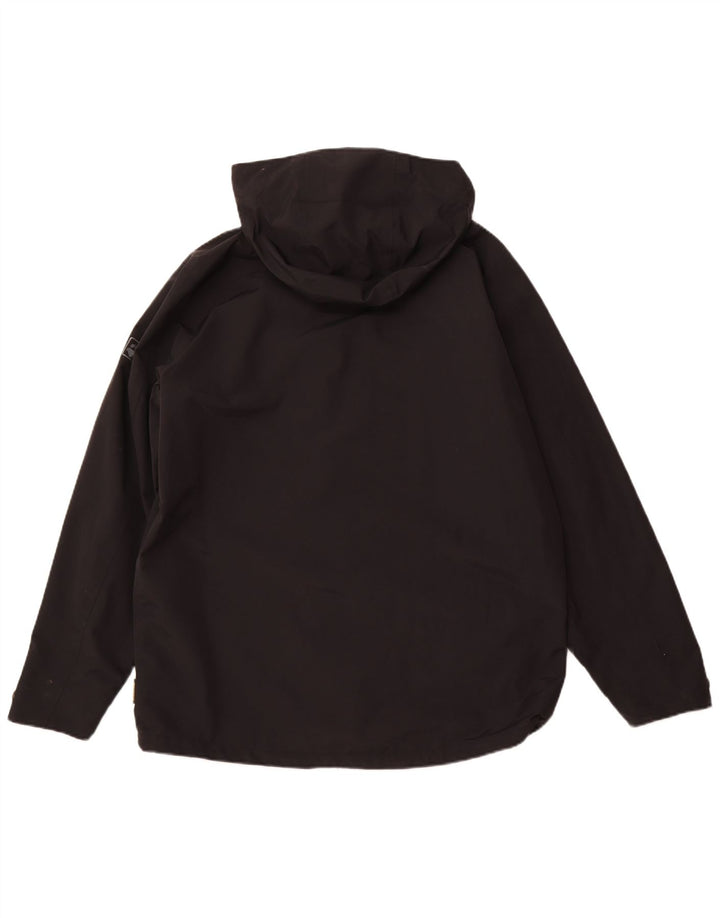 Jaqueta de chuva masculina com capuz JACK WOLFSKIN Reino Unido 42 grande poliamida preta