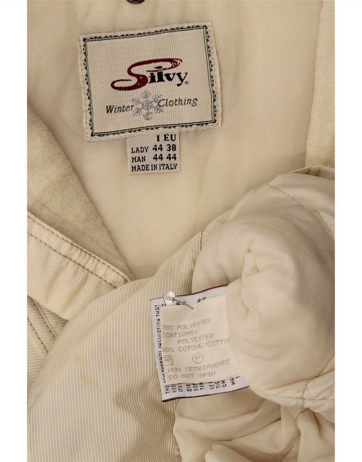 Jaqueta anoraque feminina Silvy com capuz EU 38 Médio Off White Paisley
