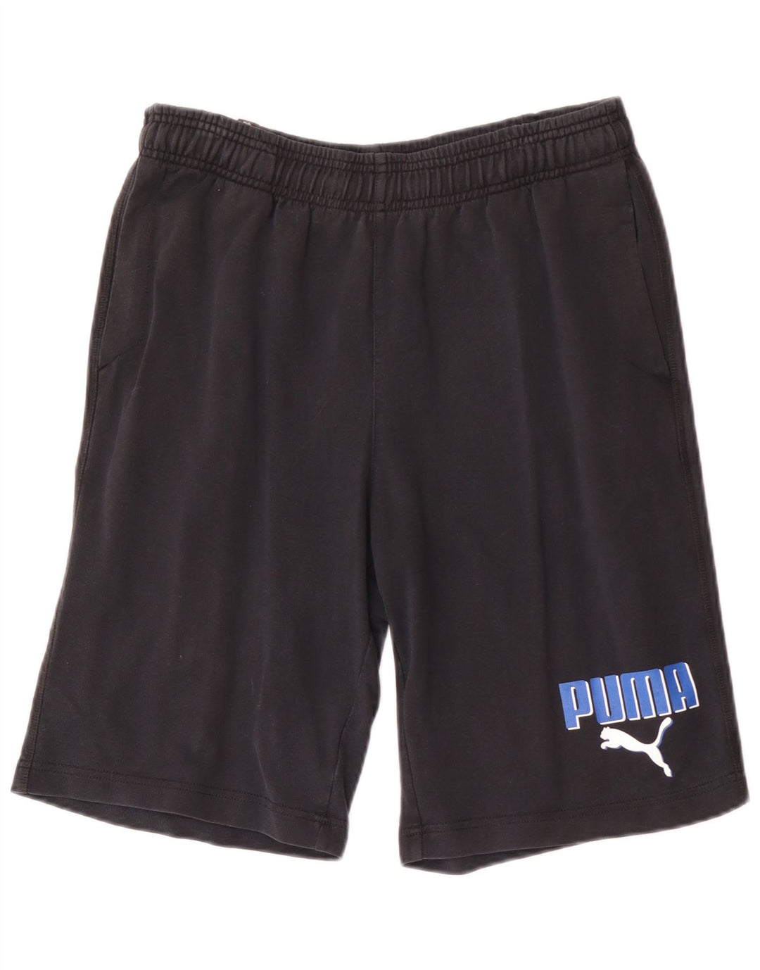 Puma Mens Graphic Regular Sport Shorts Médio Preto Esportes