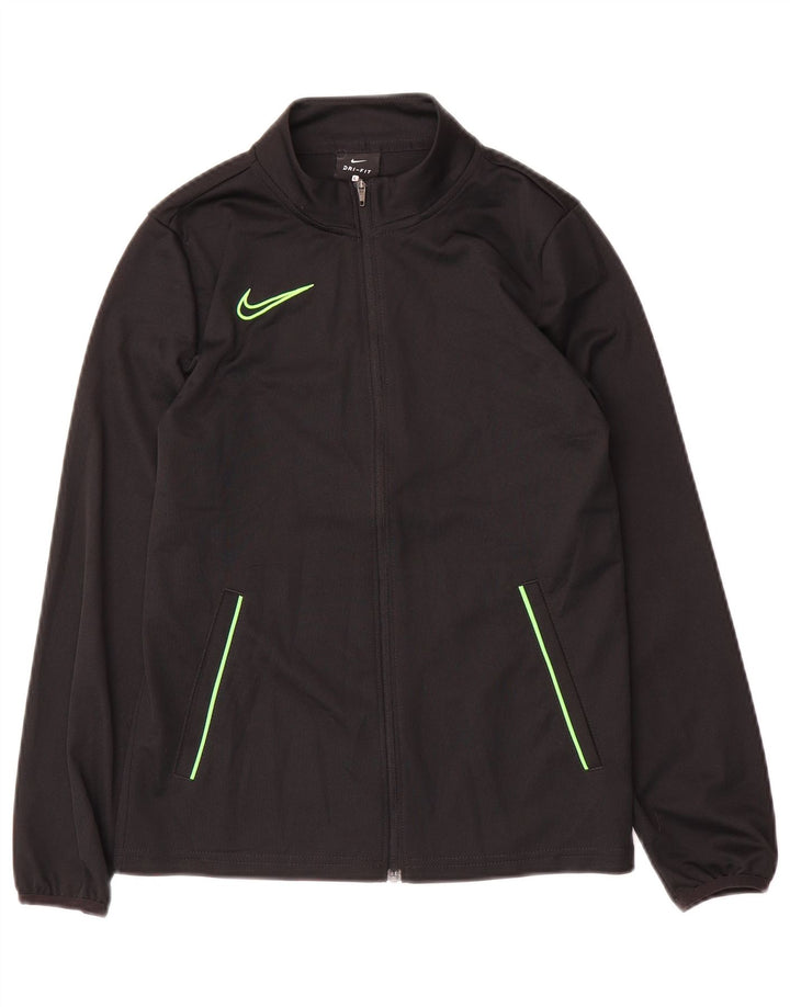 Jaqueta Nike Boys Dri Fit Tracksuit 12-13 anos grande poliéster preto