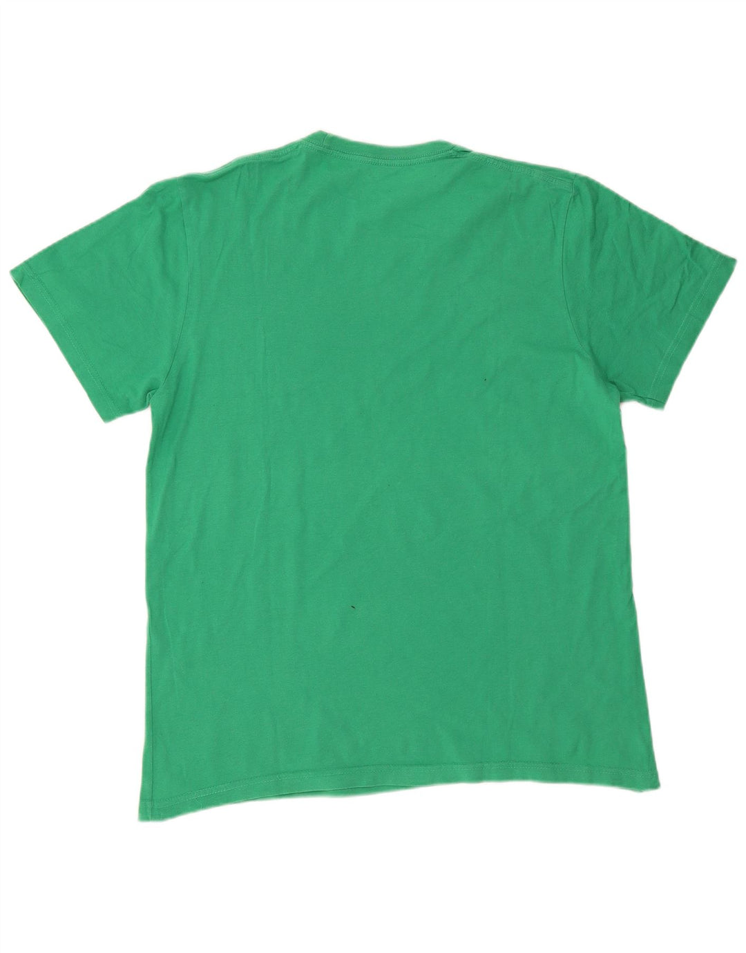 Converse Mens Graphic T-Shirt Top Médio Algodão Verde
