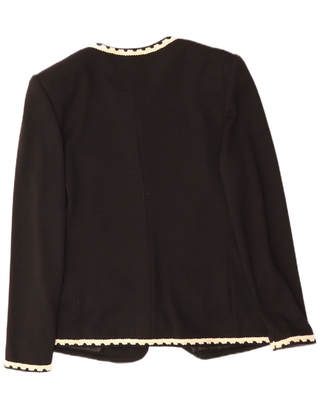 LUISA SPAGNOLI Jaqueta blazer feminina de 5 botões IT 44 acetato preto médio