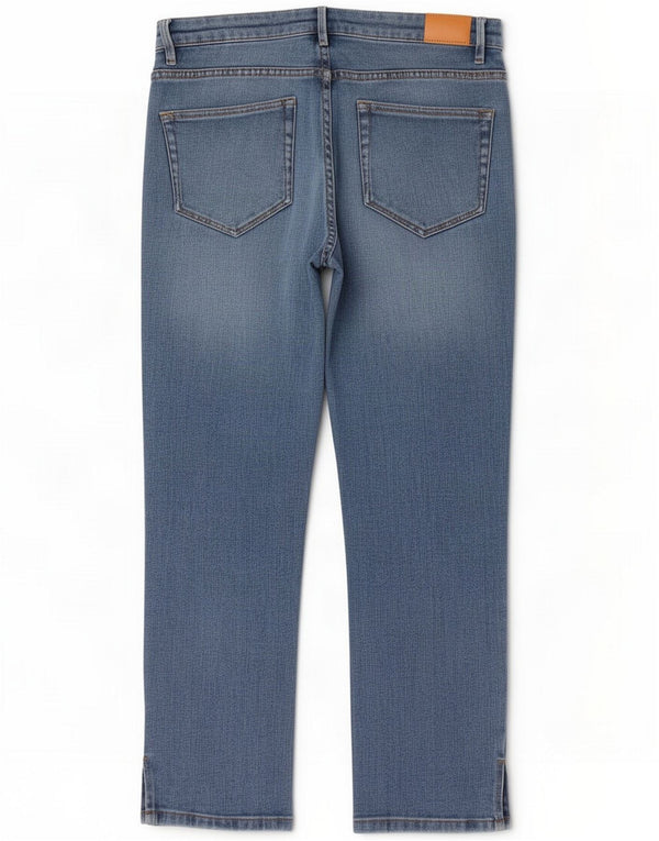 Massimo Dutti Womens Straight Jeans EU 40 Medium W30 L28 Blue Cotton