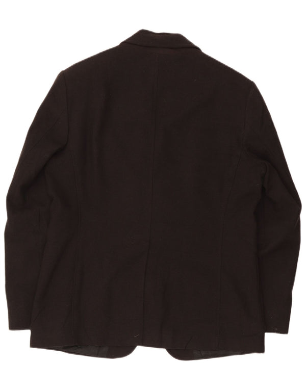 Jaqueta Blazer Geox Masculina Respira 3 Botões Reino Unido 42 XL Lã Preta