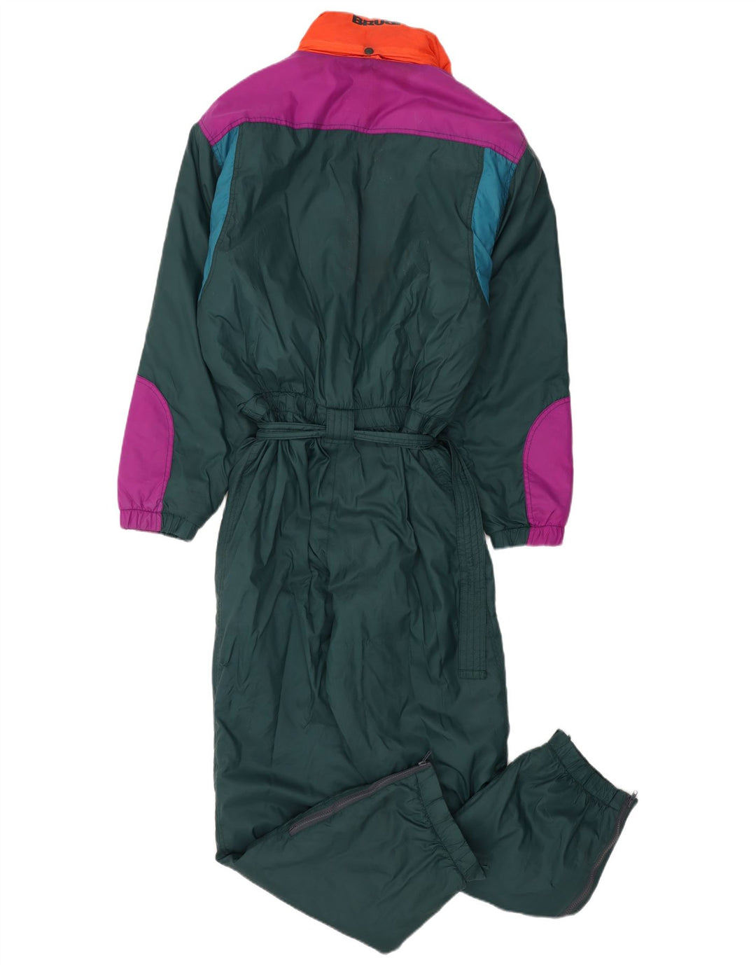 Macacão de esqui masculino Brugi com capuz IT 52 XL verde Colourblock poliamida