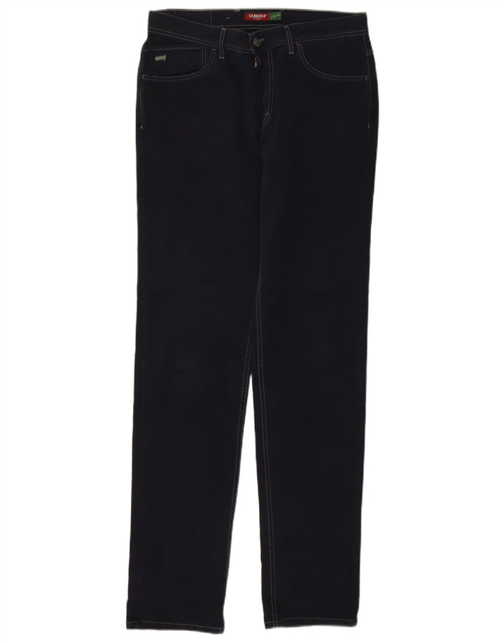 Carrera Mens Straight Jeans IT 48 Médio W33 L34 Azul Marinho Algodão