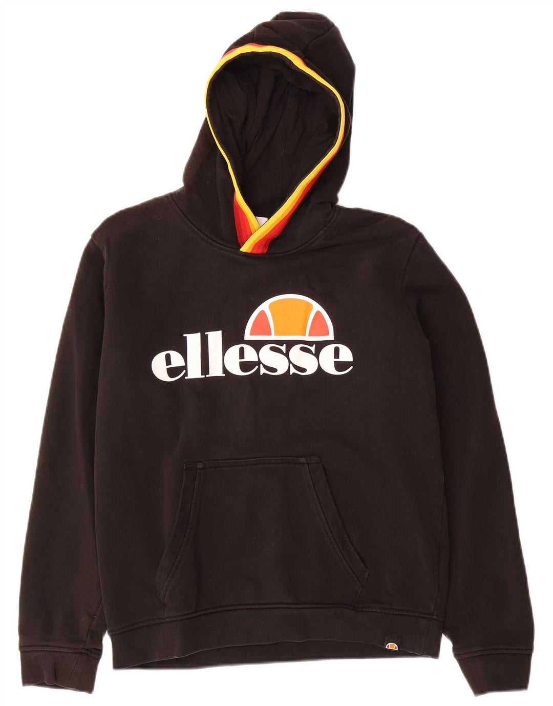 Suéter gráfico com capuz ELLESSE para meninos 13-14 anos algodão preto