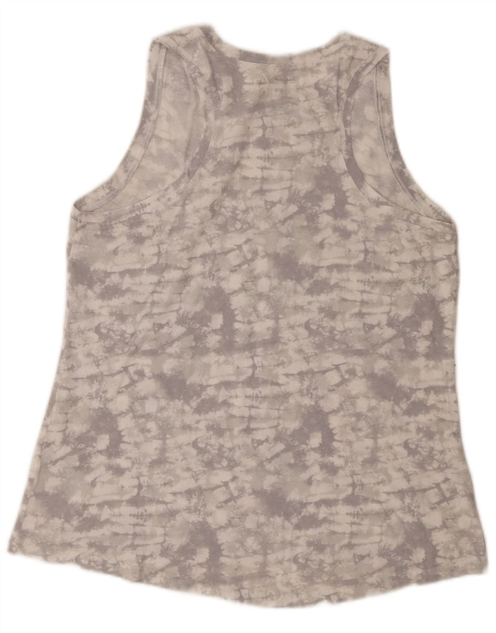 Colete feminino REEBOK UK 14 grande cinza tie-dye