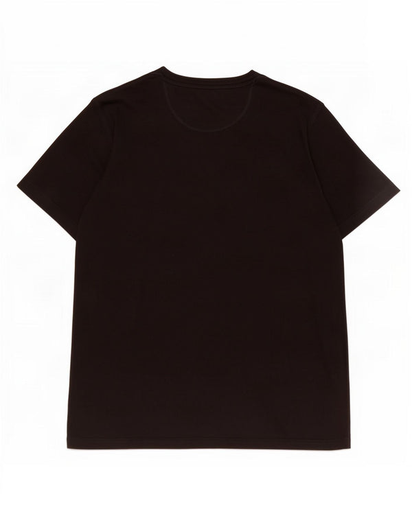 Adidas Mens Camiseta Top Grande Algodão Preto