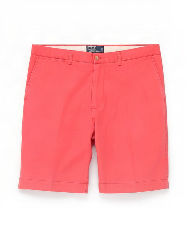 Polo Ralph Lauren Mens Chino Shorts W36 Grande Algodão Rosa