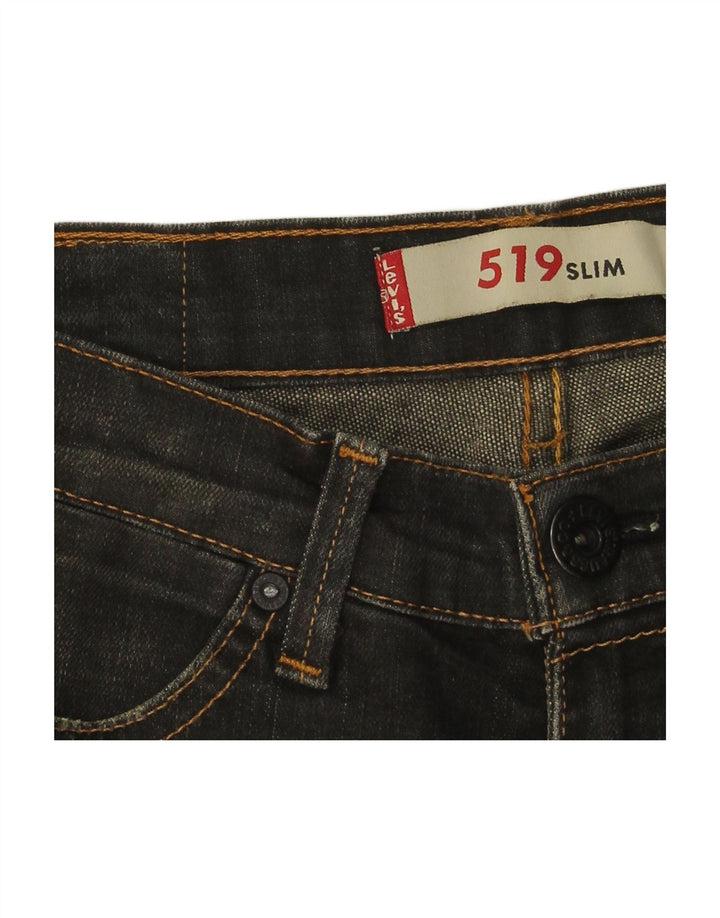 Calça jeans feminina LEVI'S 519 Slim W30 L33 preta