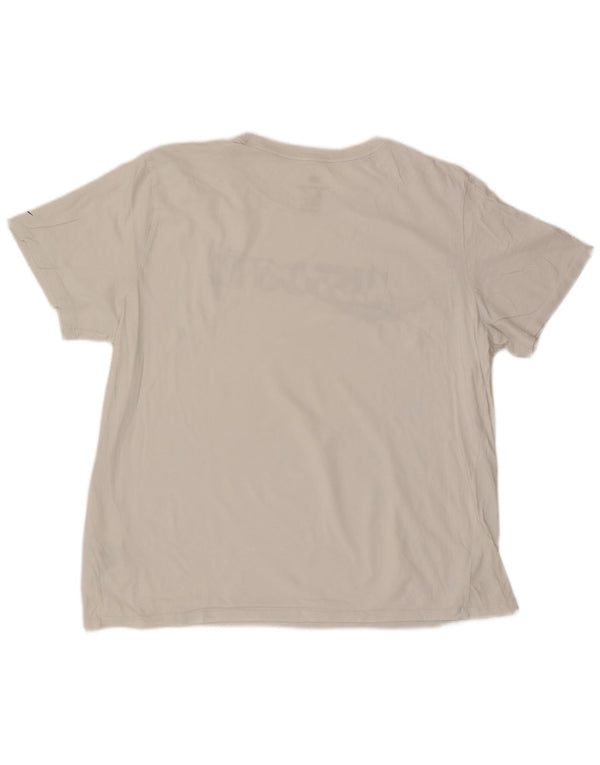 Camiseta Nike masculina gráfica Top 2XL algodão branco