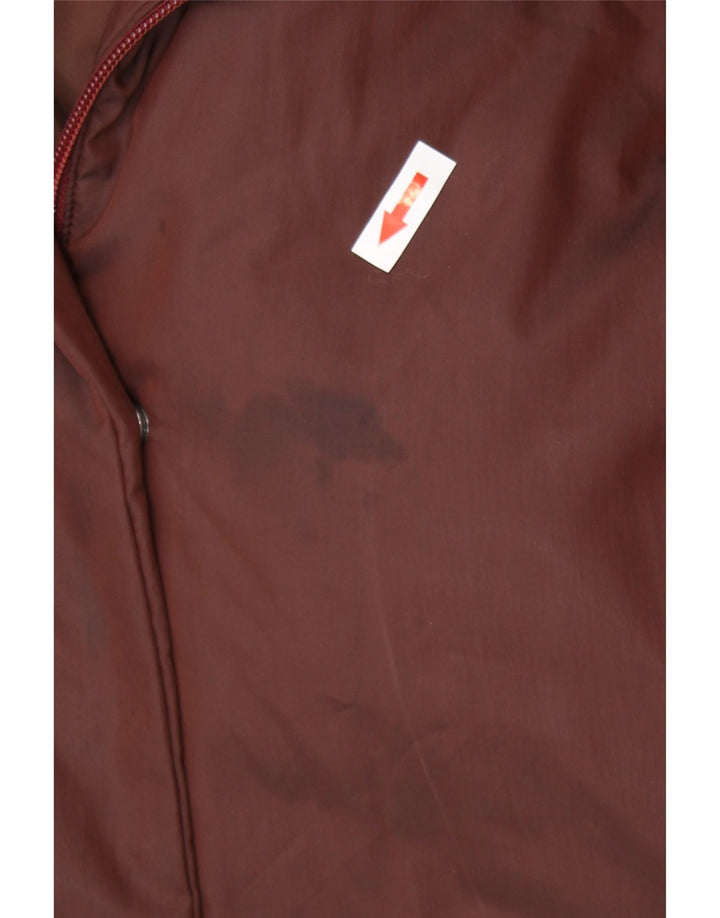 Sobretudo feminino Trussardi com capuz IT 46 grande poliéster cor de vinho