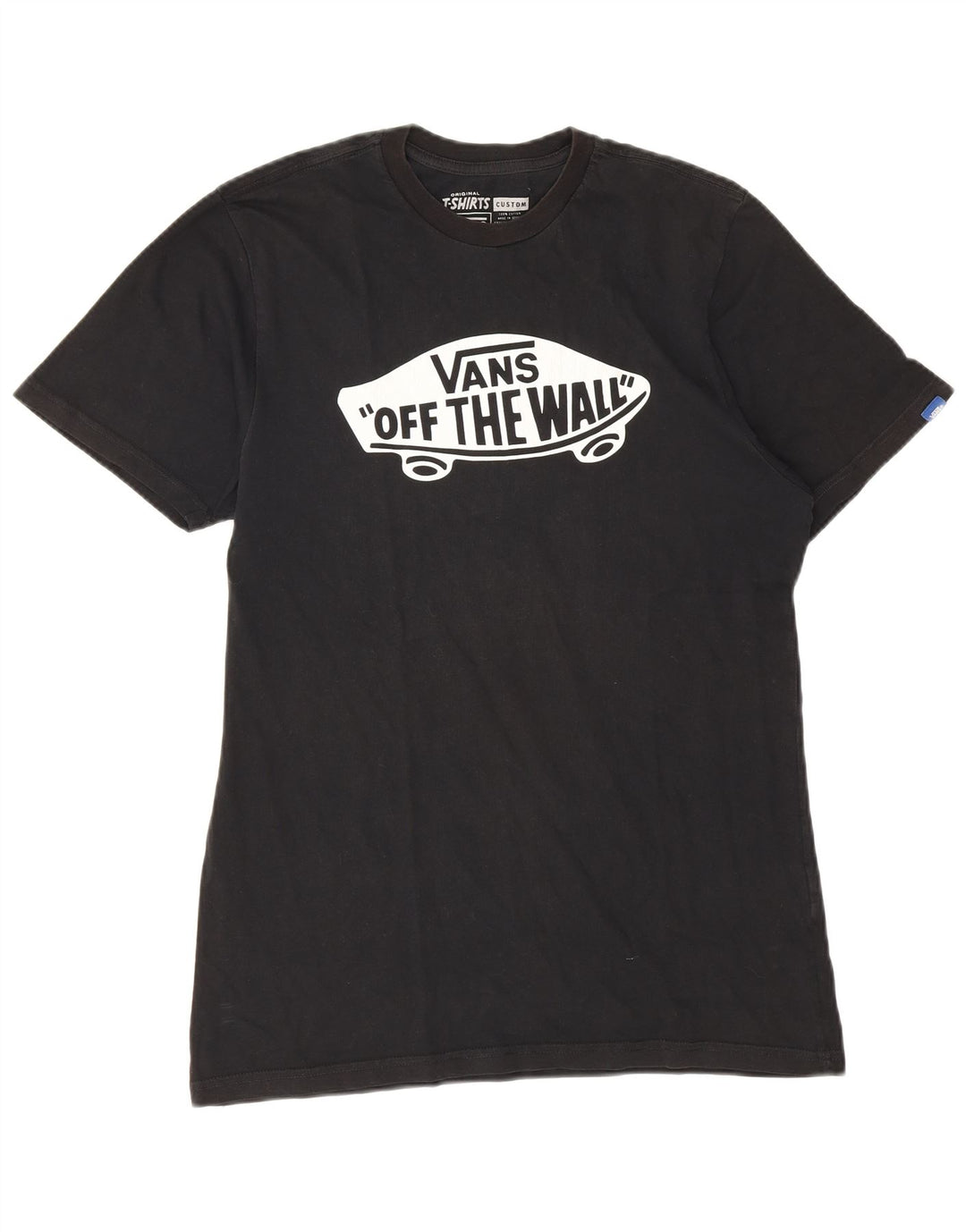 Camiseta masculina Vans Custom Fit Graphic Top Médio Algodão Preto