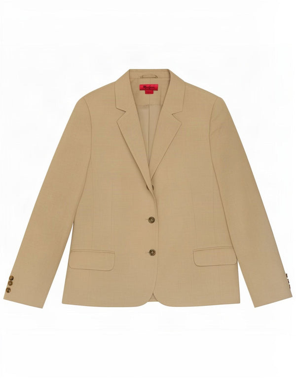 Jaqueta blazer feminina Monsoon com 3 botões UK 18 XL linho bege