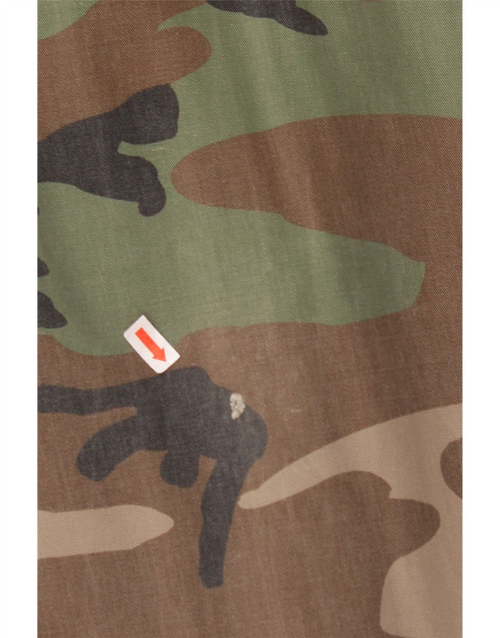 Calça cargo masculina slim VINTAGE W44 L32 algodão camuflado marrom