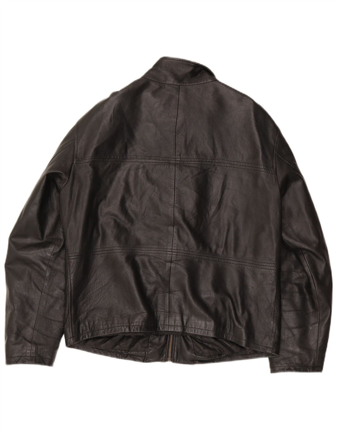 Jaqueta de couro masculina vintage UK 38 média preta