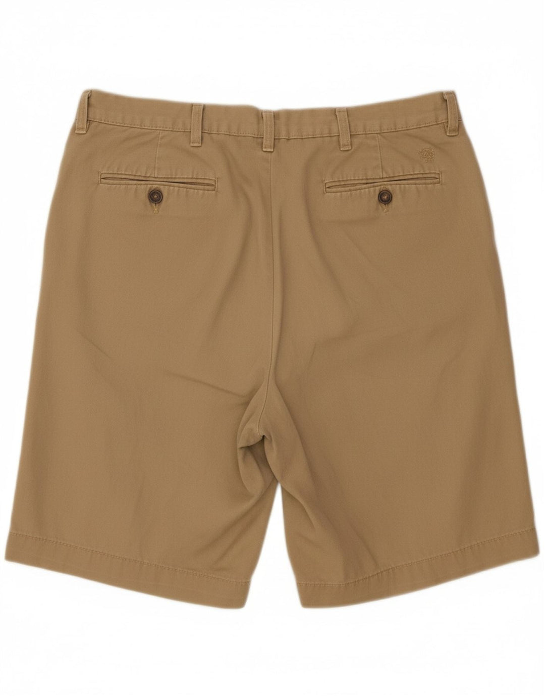 IZOD Mens Pegged Chino Shorts W36 Grande Algodão Bege
