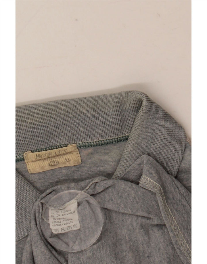 Camisa pólo gráfica masculina da Mc Crae XL algodão cinza