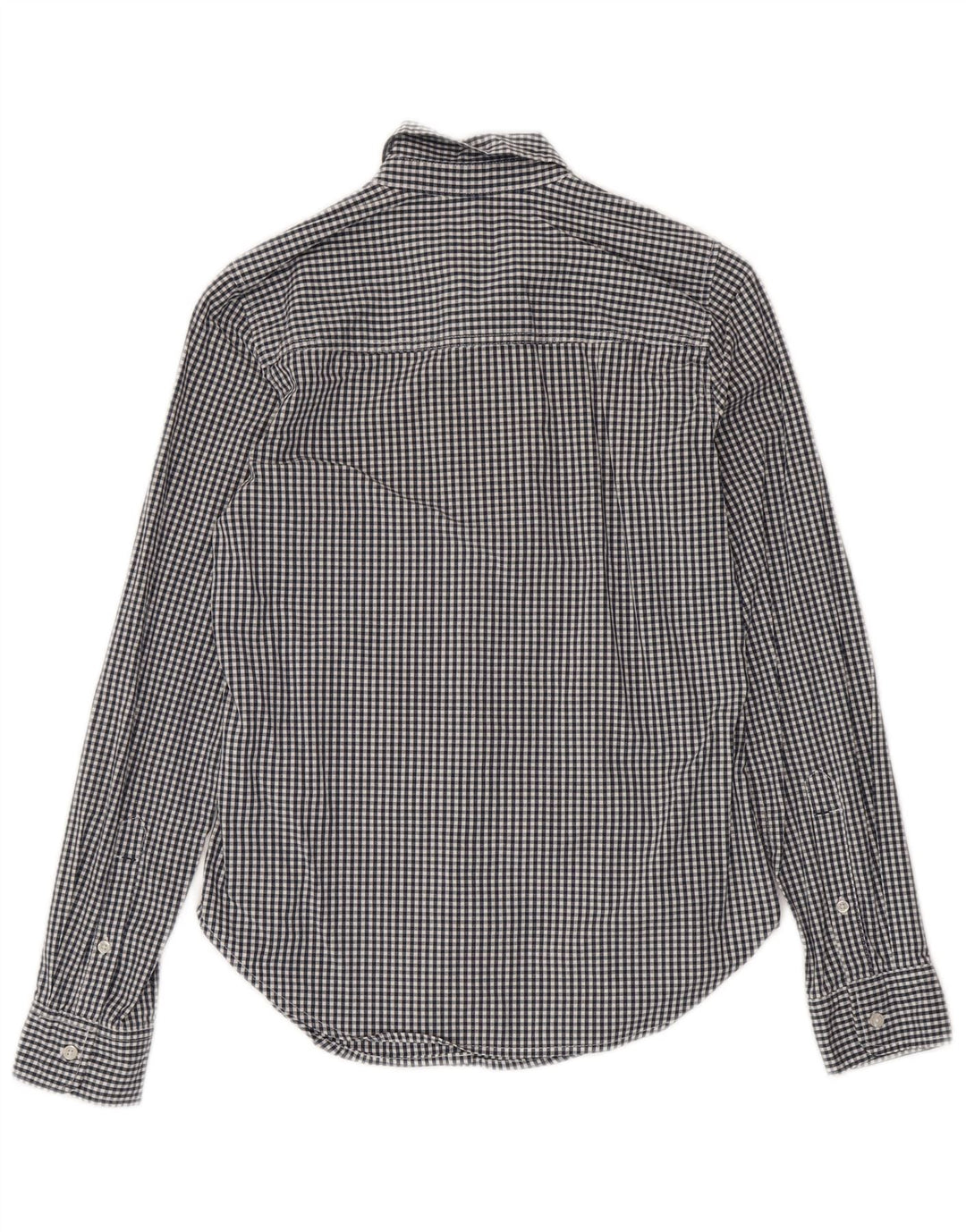 Camisa feminina ABERCROMBIE & FITCH UK 6 XS azul marinho guingão