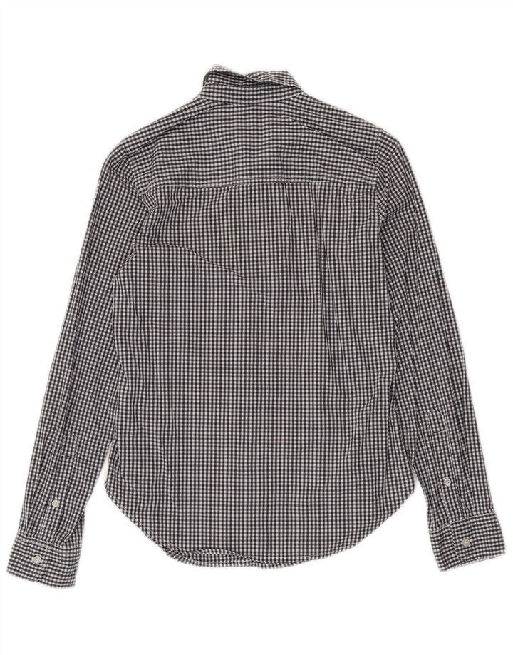 Camisa feminina ABERCROMBIE & FITCH UK 6 XS azul marinho guingão