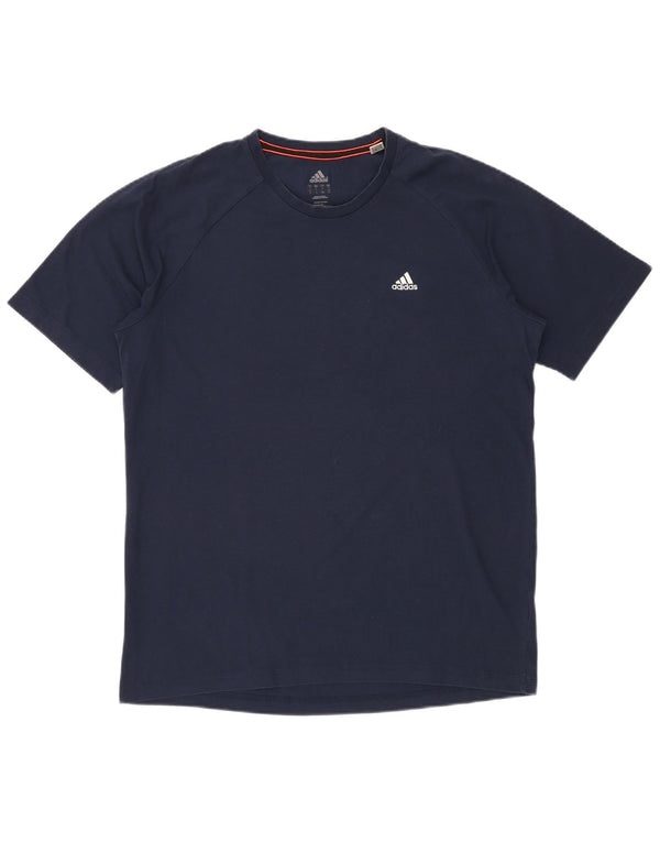 Camiseta Adidas Masculina Climalite Top Grande Azul Marinho