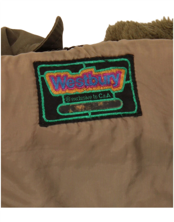 Jaqueta masculina WESTBURY com capuz Sherpa Parka UE 48 médio cáqui acrílico