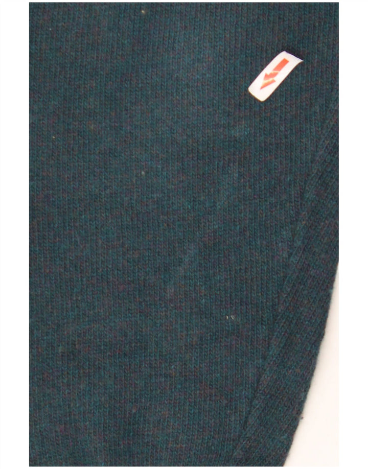 Suéter masculino Stefanel com gola polo e lã verde grande