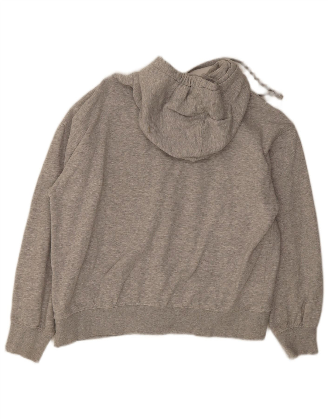 Zara feminino oversized moletom com capuz UK 14 cinza médio manchado