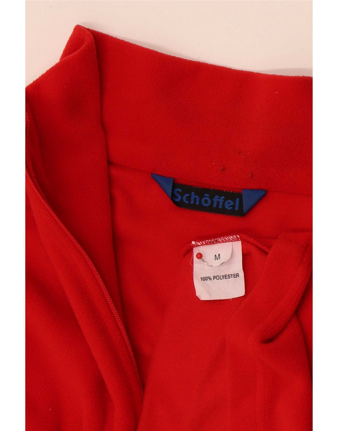 Schoffel Mens Zip Neck Fleece Jumper Médio Vermelho
