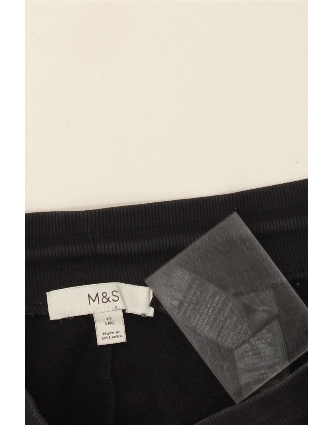 Calça de treino feminina Marks & Spencer Joggers UK 12 médio azul marinho