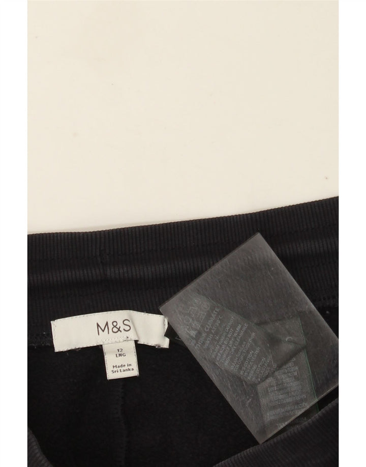 Calça de treino feminina Marks & Spencer Joggers UK 12 médio azul marinho