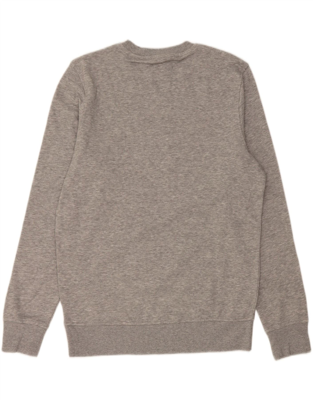 Suéter gráfico masculino JACK & JONES algodão manchado cinza médio