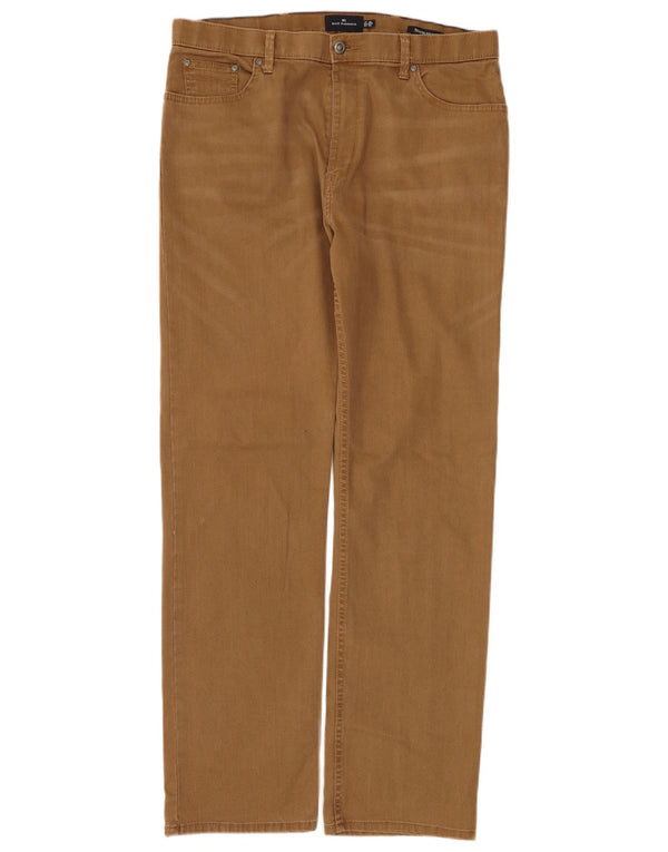 Jeans retos masculinos Marks & Spencer W38 L33 algodão marrom
