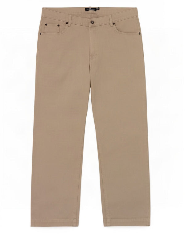Calça casual reta masculina Marks & Spencer Blue Harbor W38 L33 cinza