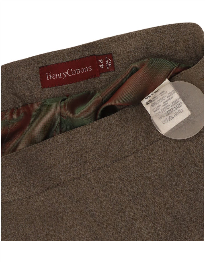 HENRY COTTONS Saia lápis feminina IT 44 médio W28 lã cinza