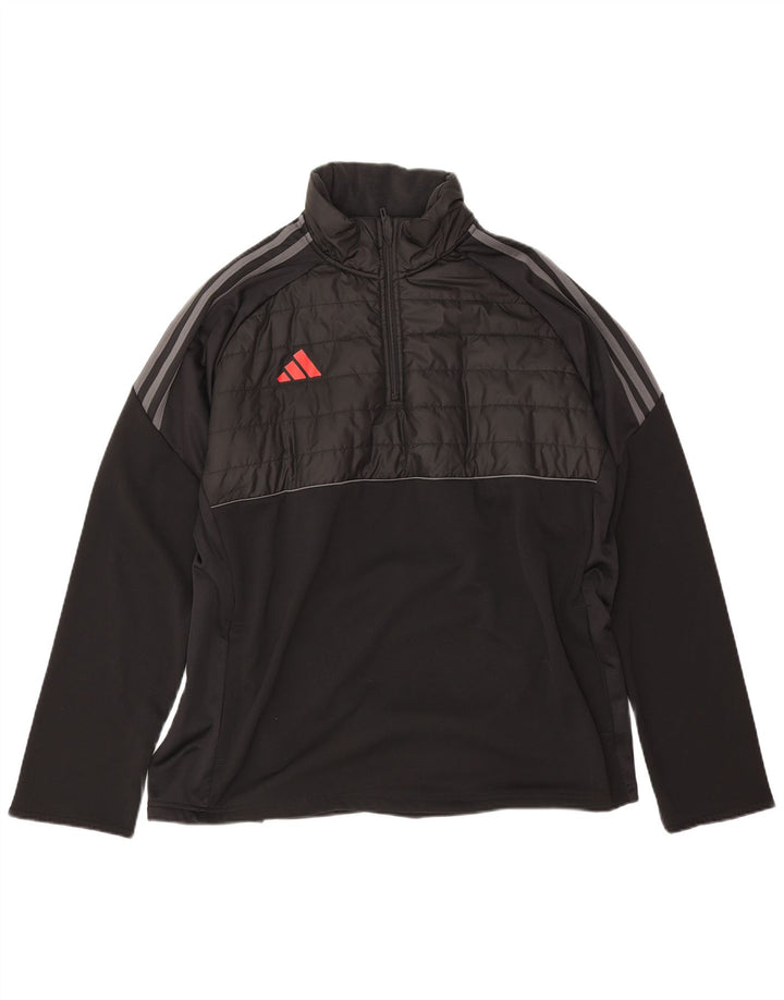 Jaqueta Adidas Masculina Aeroready Zip Neck Treino XL Preto Poliéster