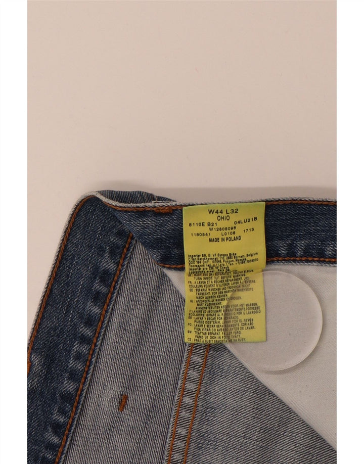 WRANGLER Masculino Ohio Straight Jeans W44 L29 Azul Algodão