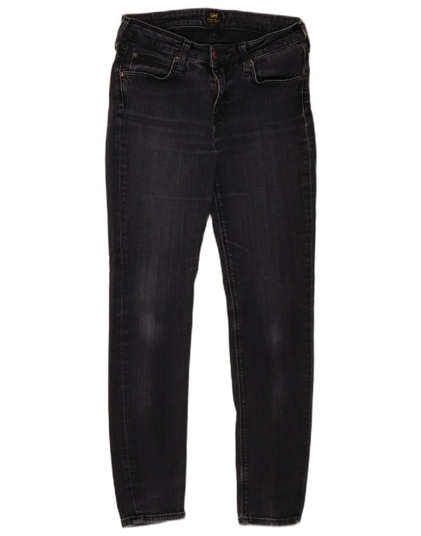 Lee Womens Scarlett Skinny Jeans W28 L28 Algodão Cinza