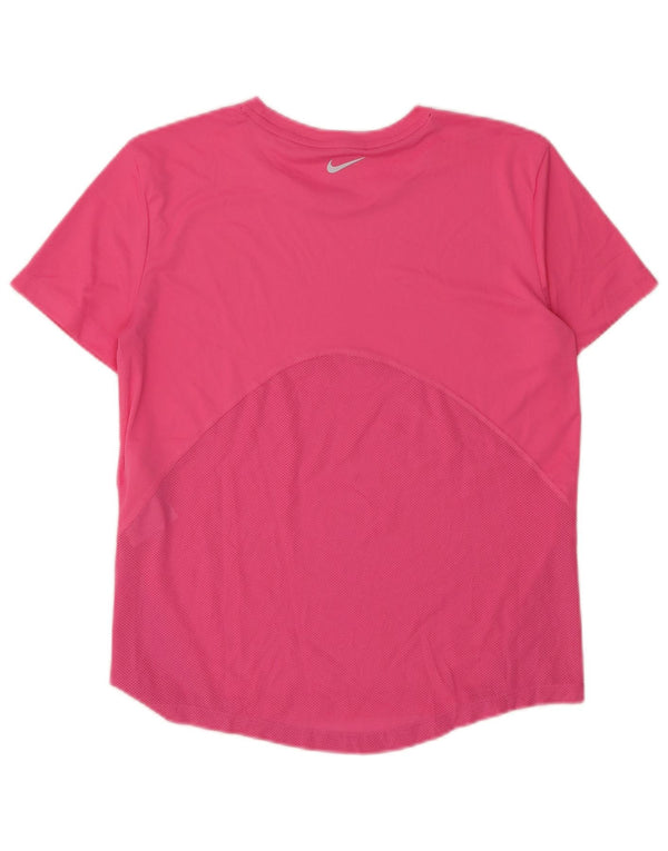 Camiseta feminina NIKE Dri Fit UK 6 XS rosa poliéster