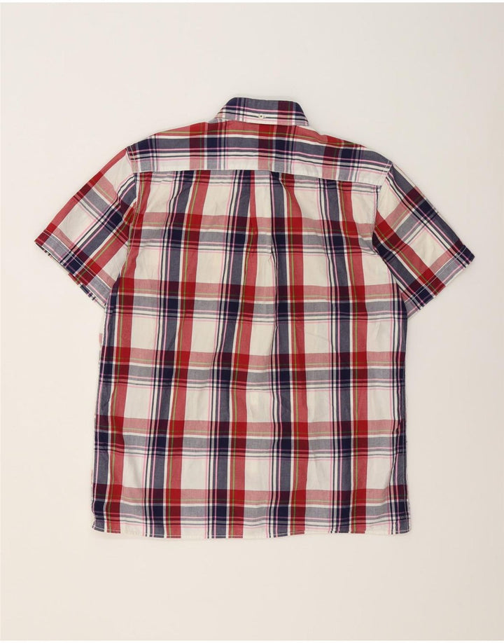 Camisa masculina de manga curta BEN SHERMAN grande algodão xadrez multicolorido