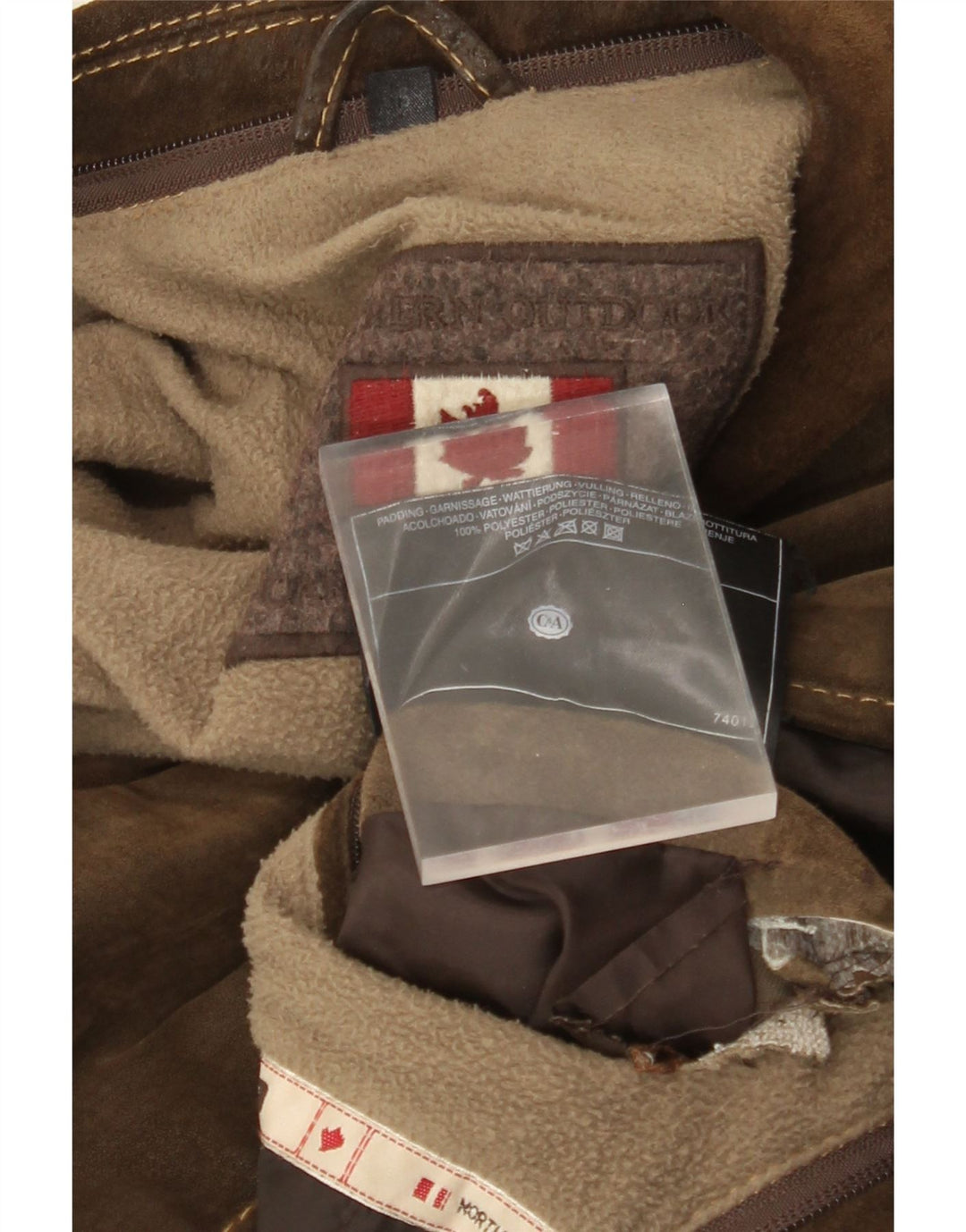 Jaqueta masculina de camurça C&A UK 36 pequena couro marrom