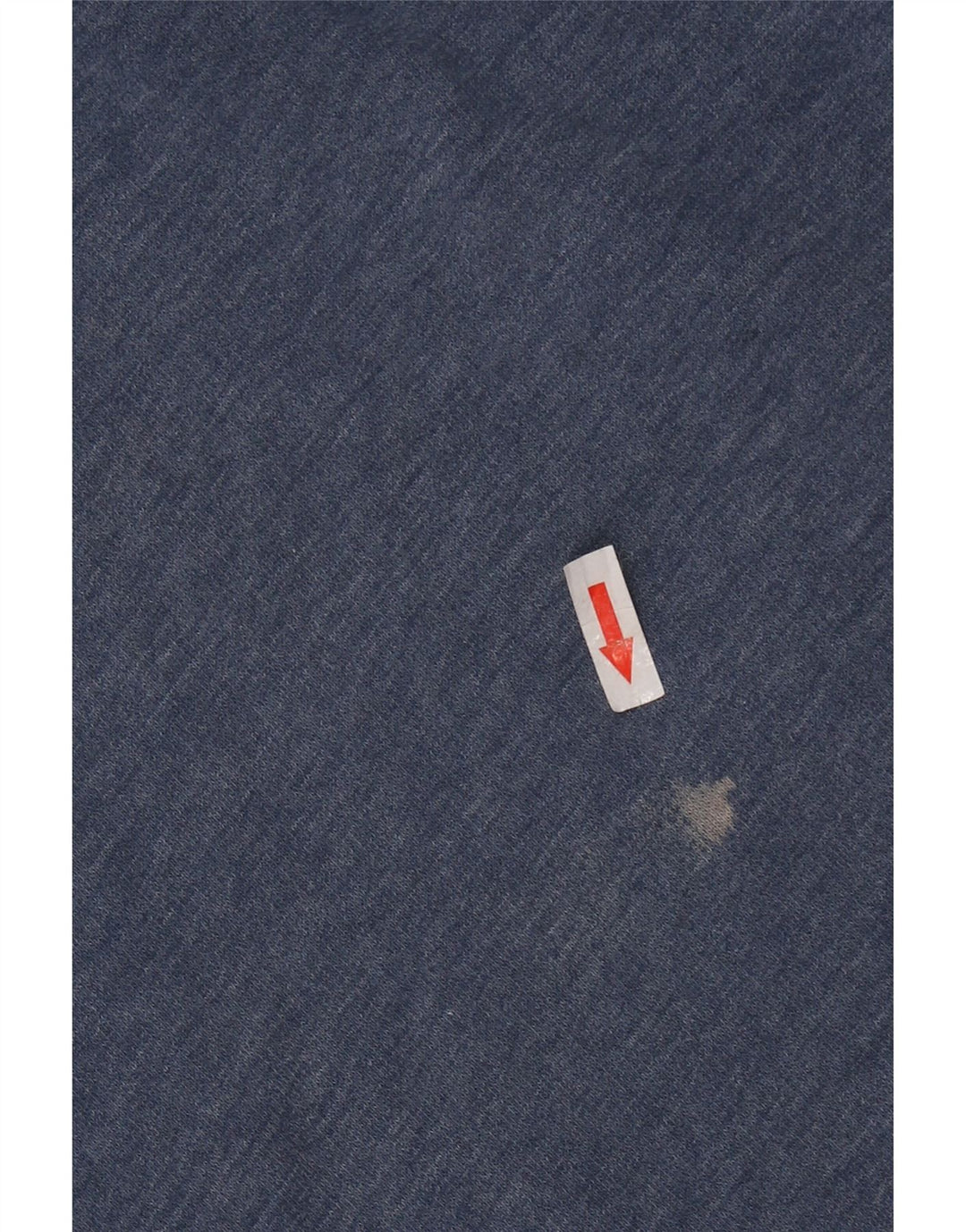 WEIRD FISH Suéter masculino com gola redonda e botão gráfico pequeno azul marinho