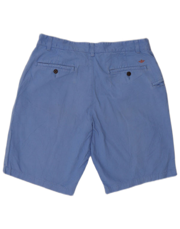 Shorts cargo masculino Dockers W34 grande algodão azul