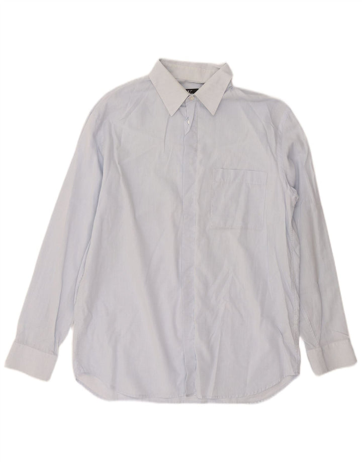 Camisa masculina Calvin Klein tamanho 41 algodão azul médio