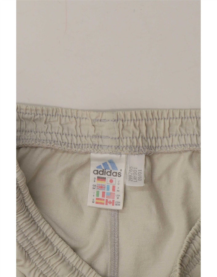 Adidas Mens Sport Shorts Médio Bege Algodão