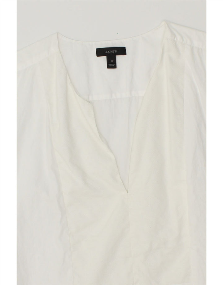 J. CREW Womens Sleeveless Blouse Top US 12 Large Off White Cotton Vintage J. Crew and Second-Hand J. Crew from Messina Hembry 