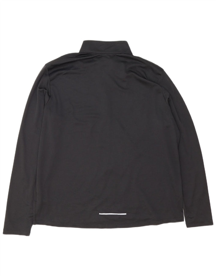 Pulôver masculino Nike Dri Fit com zíper e gola alta 2XL poliéster preto