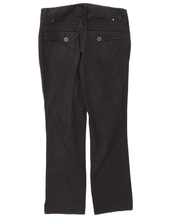 Calça feminina reta casual Massimo Dutti UE 38 pequena W28 L27 preta